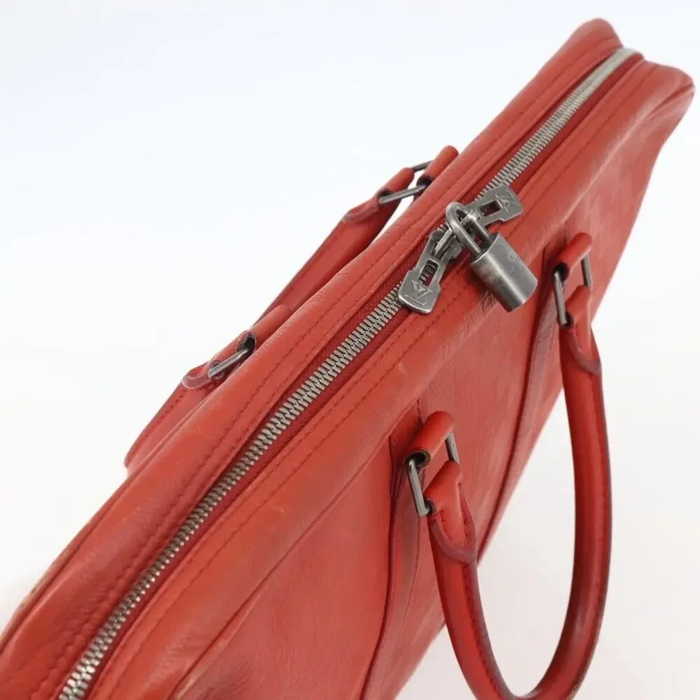Louis Vuitton Damier Infini Porte Documents Voyage Business Bag Orange